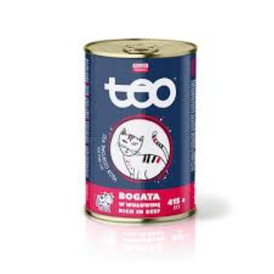 TEO WET CAT FOOD RICH IN BEEF 415GR CAN